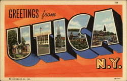 Greetings from Utica New York Postcard Postcard