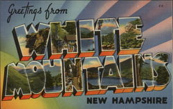 Greetings from White Mountains Postcard