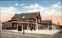 Santa Fe Station Newton, KS Postcard Postcard