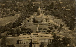 Aerial View of State Capitol Postcard
