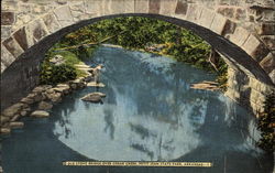 Old Stone Bridge over Cedar Creek, Petit Jean State Park Postcard