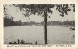 Beautiful Shafer Lake from Pinehurst Resort Postcard