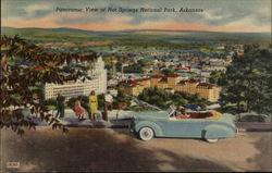 Panoramic View of Hot Springs National Park Arkansas Postcard Postcard