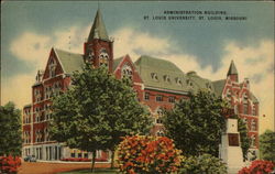 Administration Building, St. Louis University Postcard
