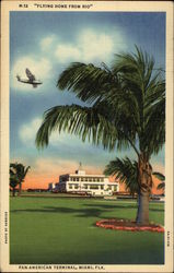 Flying Home from Rio - Pan American Terminal Postcard