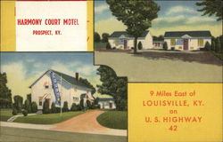 Harmony Court Motel Prospect, KY Postcard Postcard