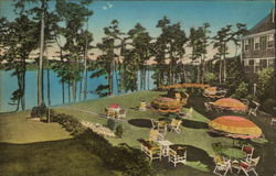 Oyster Harbors Club, Garden Terrace overlooking Cotuit Bay Postcard