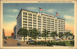 Santa Fe General Office Building, Topeka, Kansas Postcard Postcard