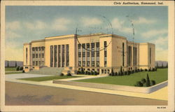 Civic Auditorium Hammond, IN Postcard Postcard