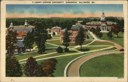 John Hopkins University, Homewood Postcard