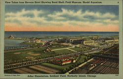 View Taken from Stevens Hotel Postcard
