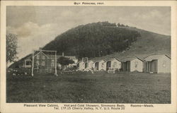 Pleasant View Cabins Postcard