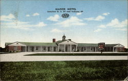 Manor Motel Valparaiso, IN Postcard Postcard