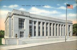 Post Office Fort Wayne, IN Postcard Postcard