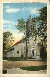 St. John's Episcopal Church Ogdensburg, NY Postcard Postcard