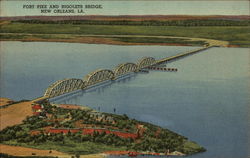 Fort Pike and Rigolets Bridge Postcard