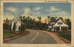 Quaint Scene on Cape Cod, Mass Postcard