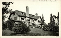 Residence on North Poplar Street Postcard