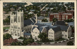 First Methodist Church Fort Worth, TX Postcard Postcard