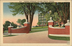 Virginia Intermont College, Bristol, Virginia Postcard Postcard