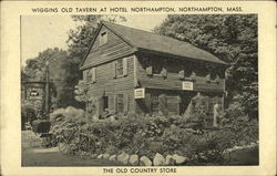 Wiggins Old Tavern at Hotel Northampton Massachusetts Postcard Postcard