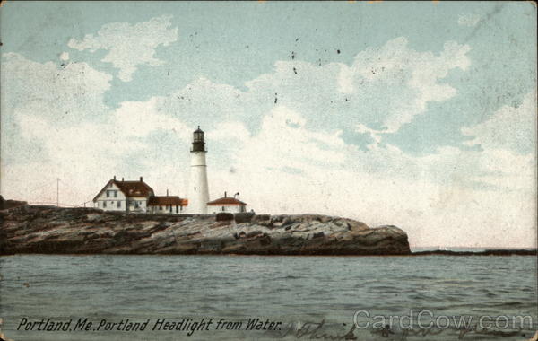 Portland Headlight from Water Maine