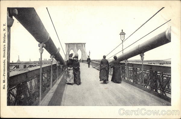 Promenade, Brooklyn Bridge New York