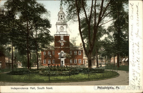 Independence Hall, South front Philadelphia Pennsylvania