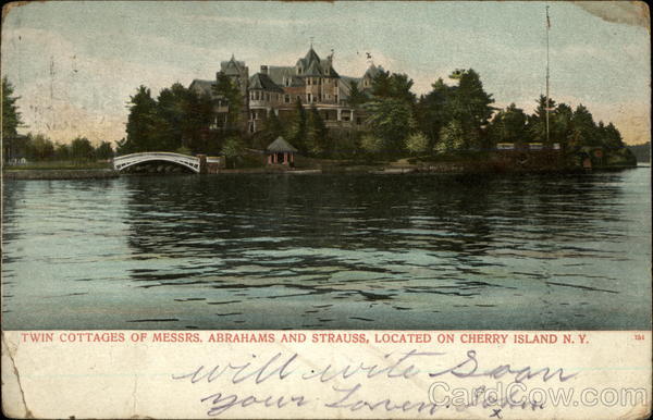 Twin Cottages of Messrs. Abrahams and Strauss, Cherry Island Lyme New York