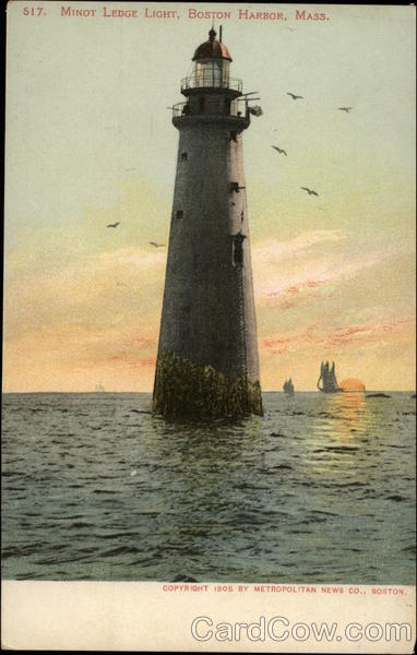 Minot Ledge Light, Boston Harbor Massachusetts