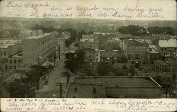 Bird's Eye View of Augusta Georgia