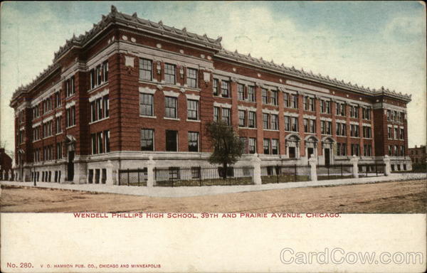 Wendell Phillips High School, 39th and Prairie Avenue Chicago Illinois