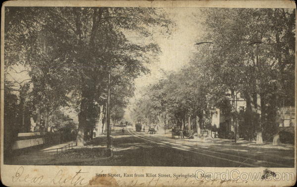 State Street, East from Eliot Street Springfield Massachusetts