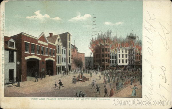 Fire and Flame Spectacle at White City Chicago Illinois