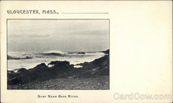 Surf Near Bass Rocks Gloucester Massachusetts
