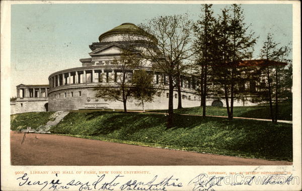 Library and Hall of Fame, New York University