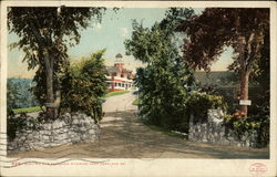 Electric Car Entrance, Riverton Park Postcard