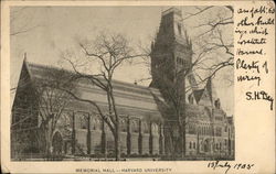 Memorial Hall - Harvard University Postcard