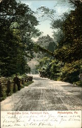 Wissahickon Drive, Fairmount Park Postcard