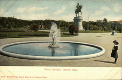 Public Gardens Boston, MA Postcard Postcard