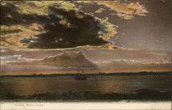 Sunset, Maine Coast Postcard