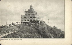 Summit House, Mt. Tom Holyoke, MA Postcard Postcard