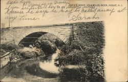 Erie R. E. Bridge, Near Weasel Brook Passaic, NJ Postcard Postcard
