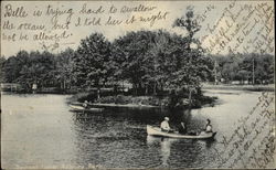 Sunset Lake Asbury Park, NJ Postcard Postcard
