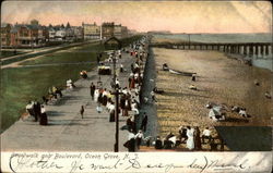 Boardwalk and Boulvevard Postcard