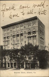 Majestic Hotel Atlanta, GA Postcard Postcard