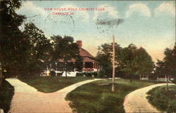 View House, Rock Country Club Danville, VA Postcard Postcard