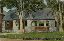 Bridge Memorial Library Postcard