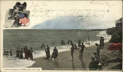 Ocean Bathing, Sandless Pavilion Highland Beach, NJ Postcard Postcard