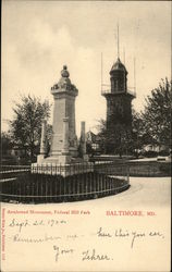 Armistead Monument, Federal Hill Park Postcard